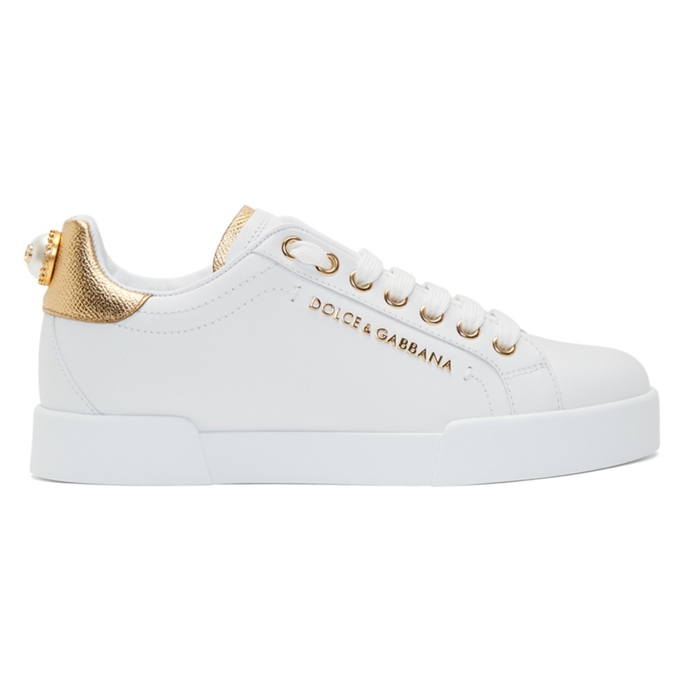 Dolce & Gabbana Portofino sneakers in white leather BRAND NEW IN BOX as …